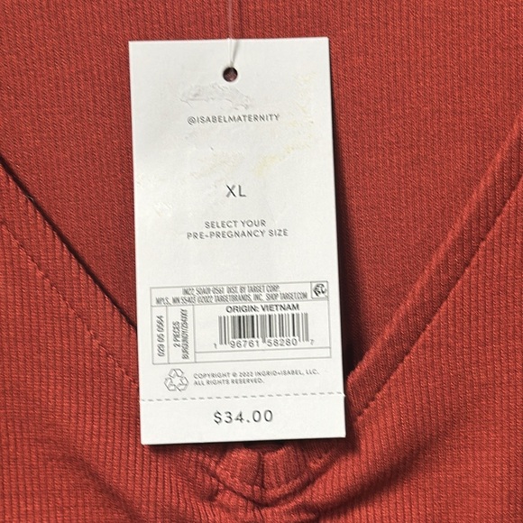 XL burgundy long sleeve cinched front top - Picture 3 of 6